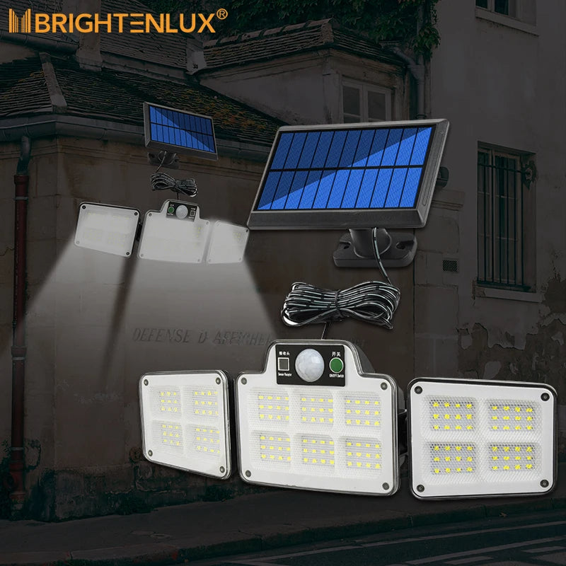 LAMPARA LED SOLARES CON SENSOR DE MOVIMIENTO