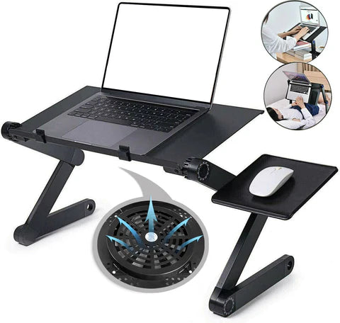 Mesa con Cooler Graduable T8 para Laptop Plegable