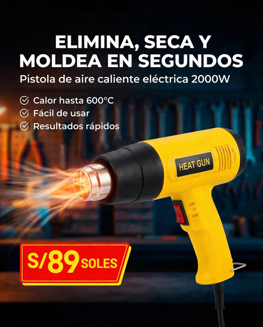 Pistola de aire caliente 2000W