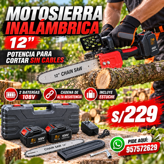 Motosierra Inalámbrica 12"
