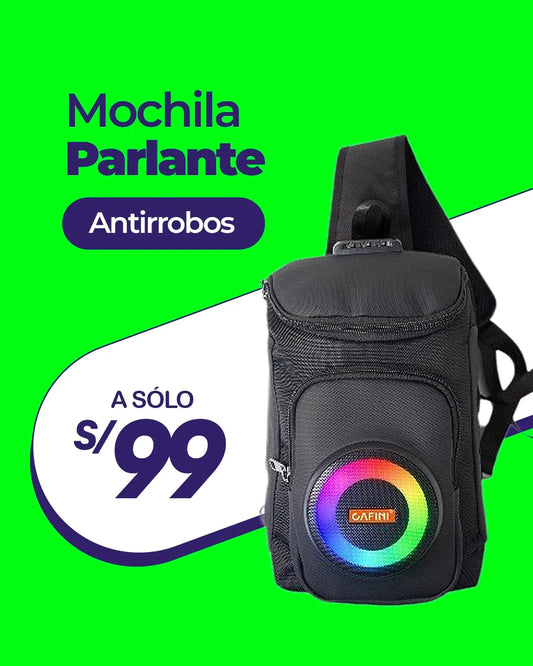 Mochila Parlante Antirrobos