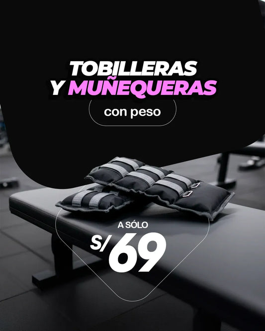 Tobilleras y muñequeras con peso