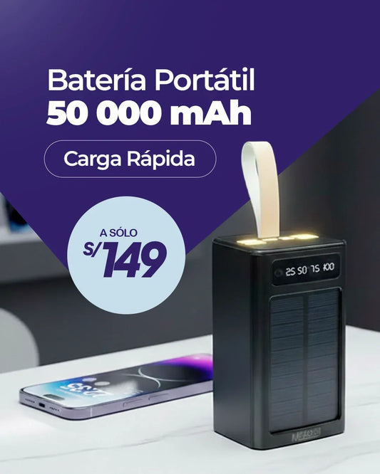 Batería Portátil 50000 mAh de Carga Rápida