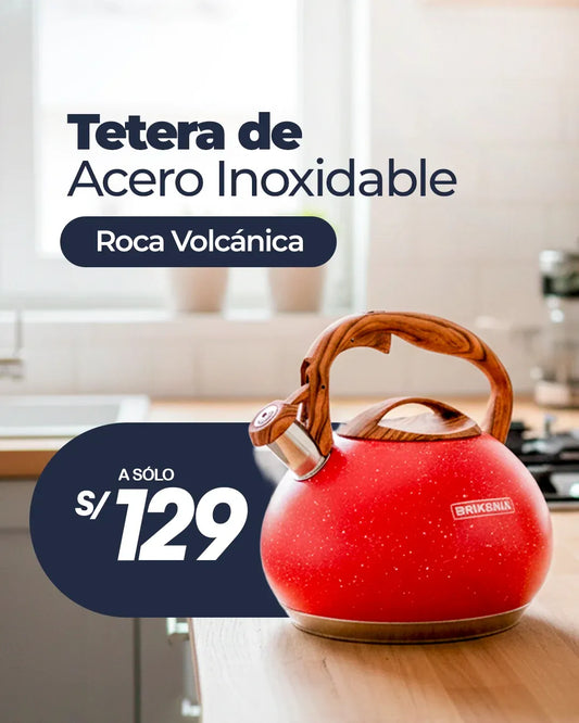 Tetera de Acero Inoxidable Roca Volcánica