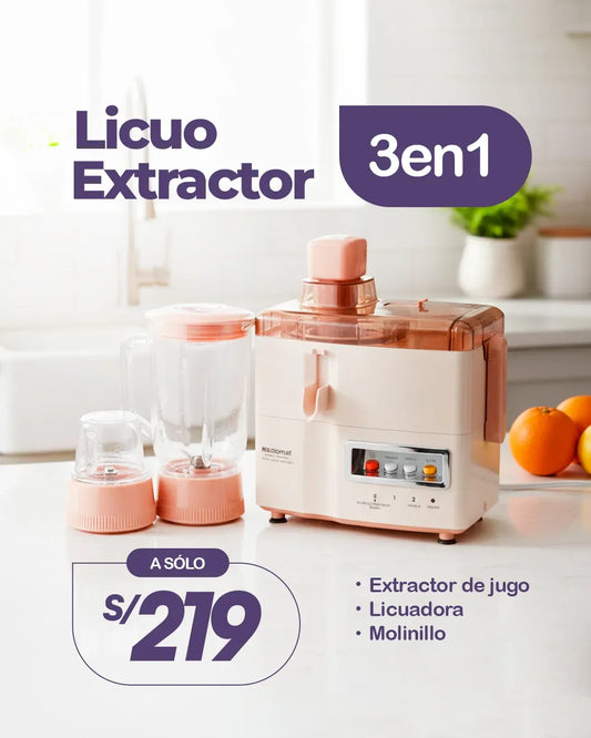 Licuoextractor 3 en 1